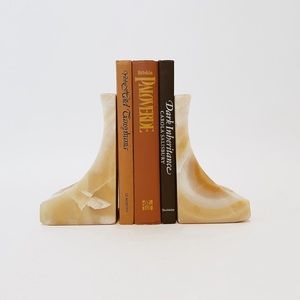 Vintage Onyx Bookends